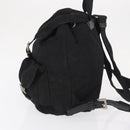 PRADA Backpack Nylon Black Silver Auth 164970-3