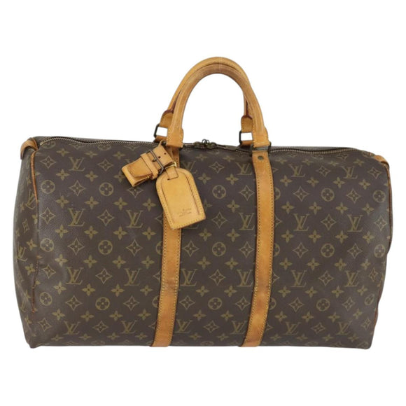 LOUIS VUITTON Monogram Keepall 50 Boston Bag M41426 LV Auth 164979