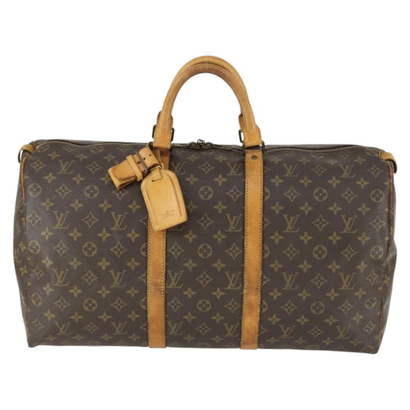 LOUIS VUITTON Monogram Keepall 50 Boston Bag M41426 LV Auth 164979