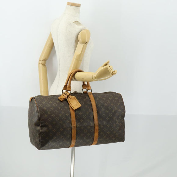 LOUIS VUITTON Monogram Keepall 50 Boston Bag M41426 LV Auth 164979