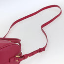 SAINT LAURENT Baby Duffel Hand Bag Leather 2way Pink Gold Auth 164981-14