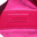 SAINT LAURENT Baby Duffel Hand Bag Leather 2way Pink Gold Auth 164981-20
