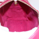 SAINT LAURENT Baby Duffel Hand Bag Leather 2way Pink Gold Auth 164981-21