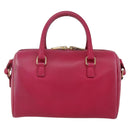 SAINT LAURENT Baby Duffel Hand Bag Leather 2way Pink Gold Auth 164981-2