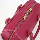 SAINT LAURENT Baby Duffel Hand Bag Leather 2way Pink Gold Auth 164981-6
