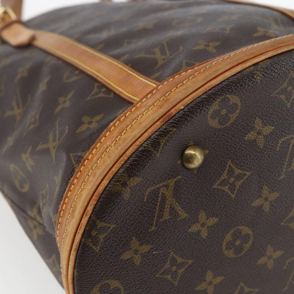 LOUIS VUITTON Monogram Bucket GM Shoulder Bag M42236 LV Auth 164986