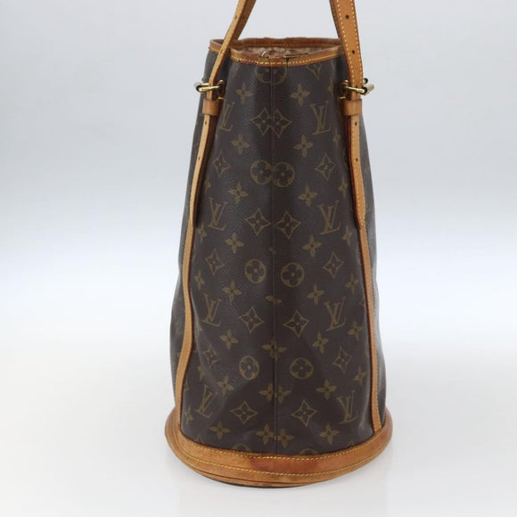 LOUIS VUITTON Monogram Bucket GM Shoulder Bag M42236 LV Auth 164986