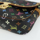 LOUIS VUITTON Monogram Multicolor Sologne Bag Black M92639 LV Auth 164991-12