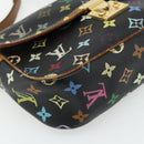 LOUIS VUITTON Monogram Multicolor Sologne Bag Black M92639 LV Auth 164991-13