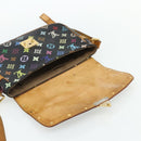 LOUIS VUITTON Monogram Multicolor Sologne Bag Black M92639 LV Auth 164991-16