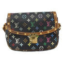 LOUIS VUITTON Monogram Multicolor Sologne Bag Black M92639 LV Auth 164991-2