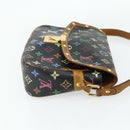 LOUIS VUITTON Monogram Multicolor Sologne Bag Black M92639 LV Auth 164991-5