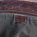 GUCCI GG Supreme Shoulder Bag PVC Beige Silver 110054 Auth 164997-16