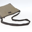 GUCCI GG Supreme Shoulder Bag PVC Beige Silver 110054 Auth 164997-7