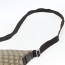 GUCCI GG Supreme Shoulder Bag PVC Beige Silver 110054 Auth 164997-8