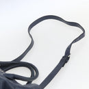 Miu Miu Handtasche Leder 2-Wege Marine Silber Auth 165002-14