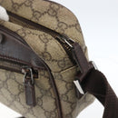 GUCCI GG Supreme Shoulder Bag PVC Beige Silver 114291 Auth 165009-14