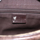 GUCCI GG Supreme Shoulder Bag PVC Beige Silver 114291 Auth 165009-15