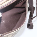 GUCCI GG Supreme Shoulder Bag PVC Beige Silver 114291 Auth 165009-21