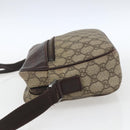 GUCCI GG Supreme Shoulder Bag PVC Beige Silver 114291 Auth 165009-4