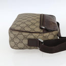 GUCCI GG Supreme Shoulder Bag PVC Beige Silver 114291 Auth 165009-5