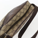GUCCI GG Supreme Shoulder Bag PVC Beige Silver 114291 Auth 165009-6