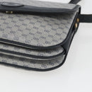GUCCI Micro GG Supreme Shoulder Bag PVC Navy Gold 001 116 0862 Auth 165010-10