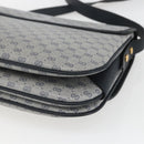 GUCCI Micro GG Supreme Shoulder Bag PVC Navy Gold 001 116 0862 Auth 165010-12