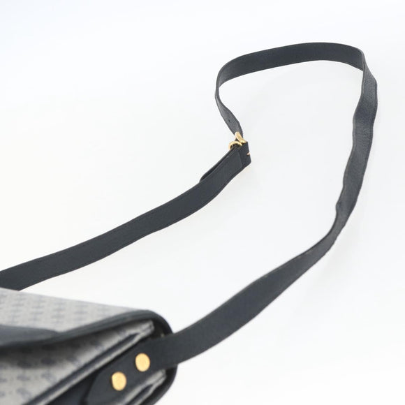 GUCCI Micro GG Supreme Shoulder Bag PVC Navy Gold 001 116 0862 Auth 165010
