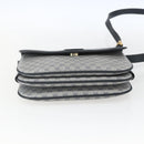 GUCCI Micro GG Supreme Shoulder Bag PVC Navy Gold 001 116 0862 Auth 165010-9