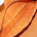 MCM Vicetos Logogram Boston Bag PVC Leather Brown Gold Auth 165012-21