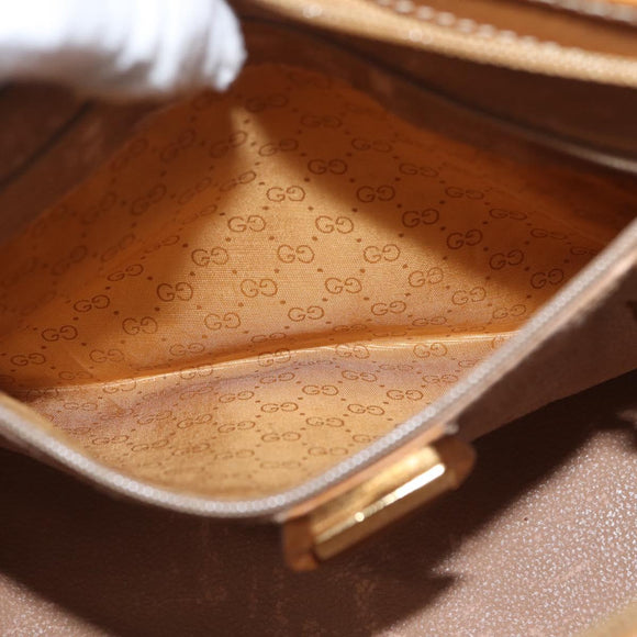 GUCCI Shoulder Bag Canvas Brown Gold 001 084 1036 Auth 165014