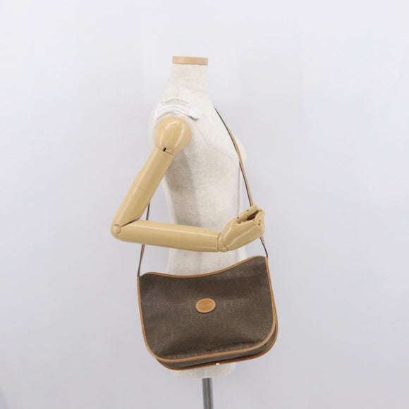 GUCCI Shoulder Bag Canvas Brown Gold 001 084 1036 Auth 165014