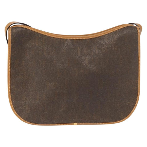 GUCCI Shoulder Bag Canvas Brown Gold 001 084 1036 Auth 165014