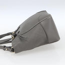 GUCCI Micro GG Canvas Guccissima Handtasche 2way Grau Gold 449241 Auth 165015-3