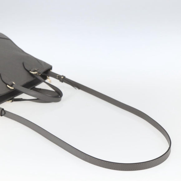 GUCCI Micro GG Canvas Guccissima Handtasche 2way Grau Gold 449241 Auth 165015