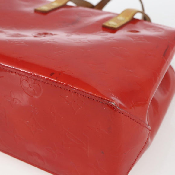 LOUIS VUITTON Monogram Vernis Reade PM Bag Pomme D'amour M91990 LV Auth 165017