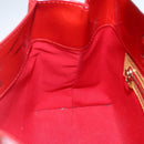 LOUIS VUITTON Monogram Vernis Reade PM Bag Pomme D'amour M91990 LV Auth 165017-19