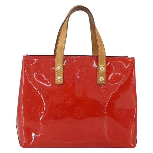 LOUIS VUITTON Monogram Vernis Reade PM Bag Pomme D'amour M91990 LV Auth 165017