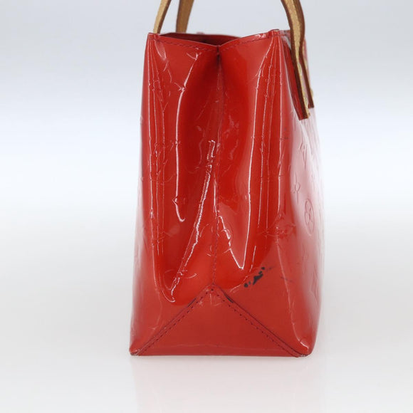 LOUIS VUITTON Monogram Vernis Reade PM Bag Pomme D'amour M91990 LV Auth 165017