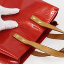LOUIS VUITTON Monogram Vernis Reade PM Bag Pomme D'amour M91990 LV Auth 165017-6