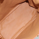 CELINE Macadam Canvas Tote Bag PVC Leather Brown Gold Auth 165026-16