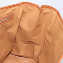 CELINE Macadam Canvas Tote Bag PVC Leather Brown Gold Auth 165026-17