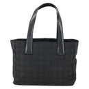 CHANEL New Travel Line Tote Bag Black Gold CC Auth 165029-13