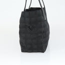 CHANEL New Travel Line Tote Bag Black Gold CC Auth 165029-3
