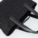 CHANEL New Travel Line Tote Bag Black Gold CC Auth 165029-6