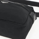 PRADA Shoulder Bag Nylon Black Silver Auth 165034-8