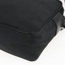 PRADA Shoulder Bag Nylon Black Silver Auth 165034-16