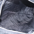 PRADA Shoulder Bag Nylon Black Silver Auth 165034-10