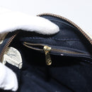 MCM Logogram Vicetos Hand Bag PVC White Gold Auth 165036-20